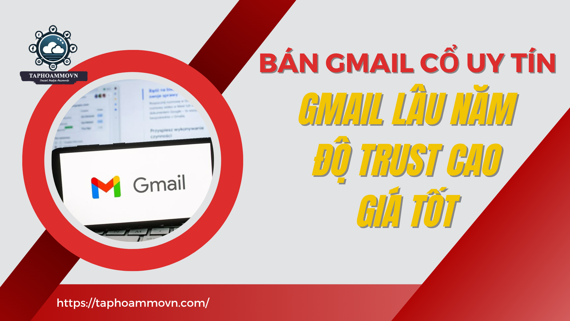 Bán Gmail cổ uy tín hoạt động ổn định, có độ trust cao hạn chế checkpoint, hỗ trợ chạy quảng cáo, marketing hiệu quả.