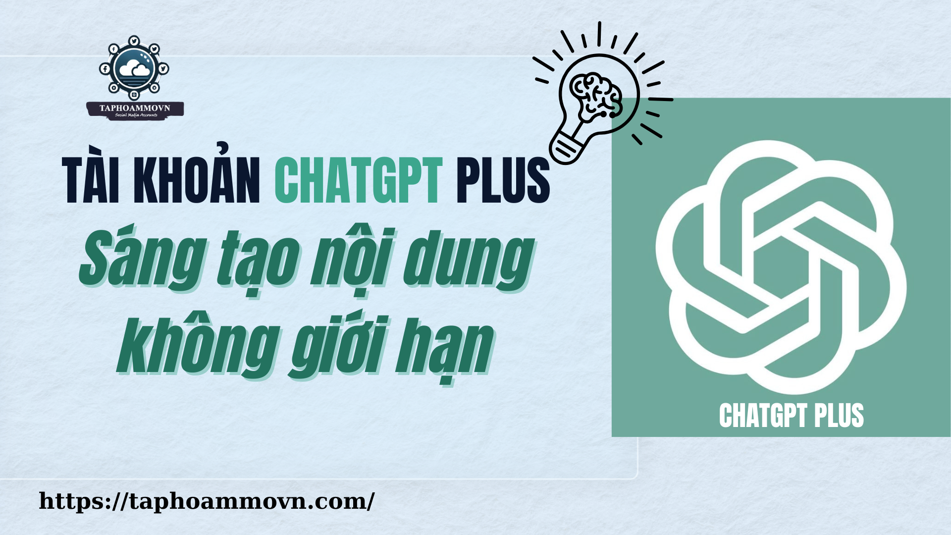 Tài khoản ChatGPT Plus tại TapHoaMMOVN có mức giá rẻ phù hợp với nhiều đối tượng, hỗ trợ sáng tạo nội dung không giới hạn.