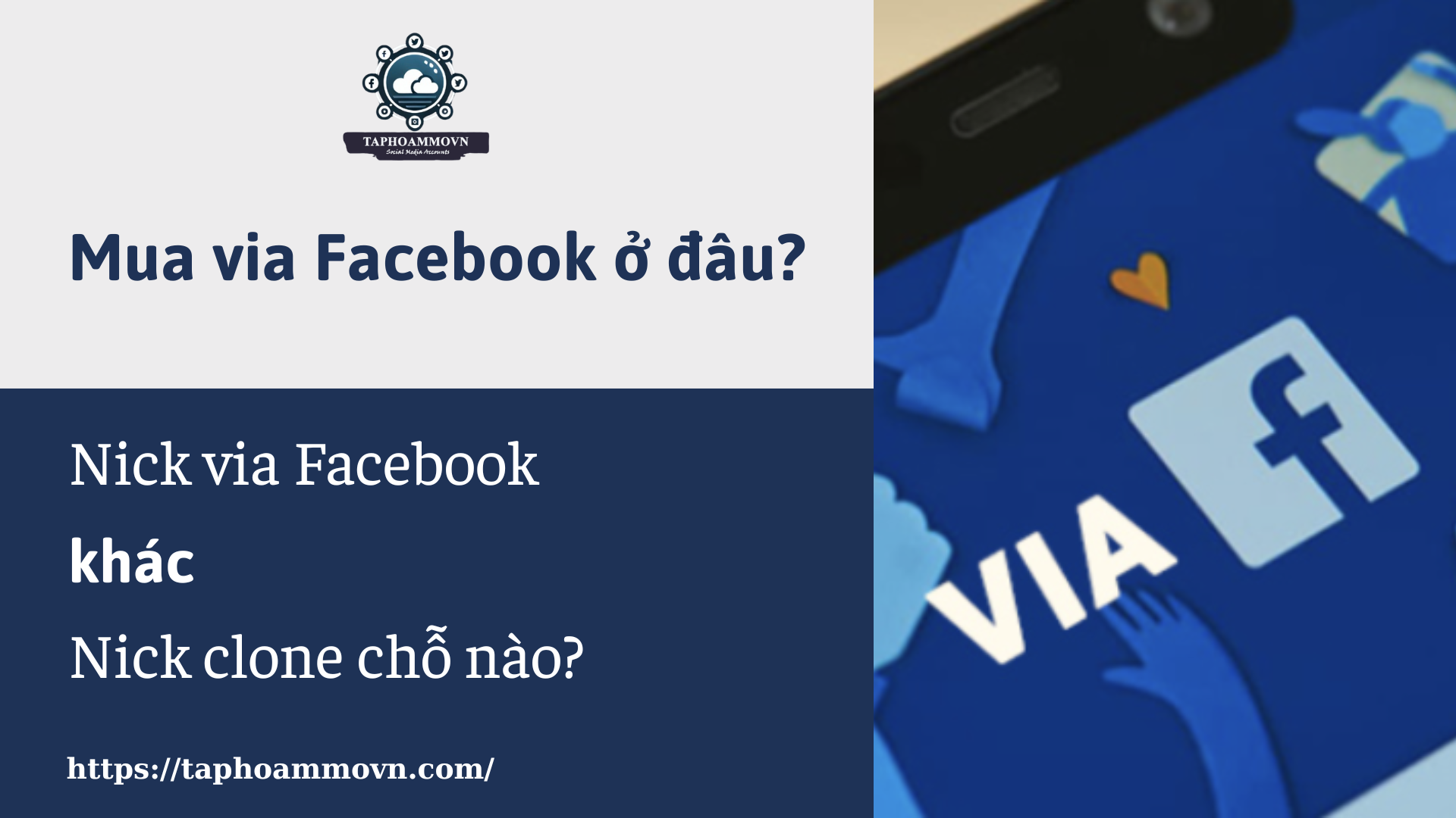 Vì tài khoản via Facebook sẽ giúp ích cho người làm marketing Facebook. Vì vậy, việc mua via Facebook ở đâu là câu hỏi của nhiều người.